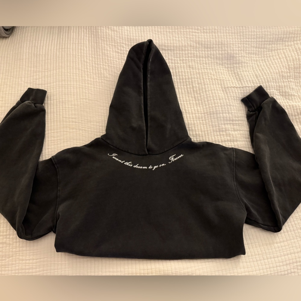 PacSun Black Hoodie with White Accents